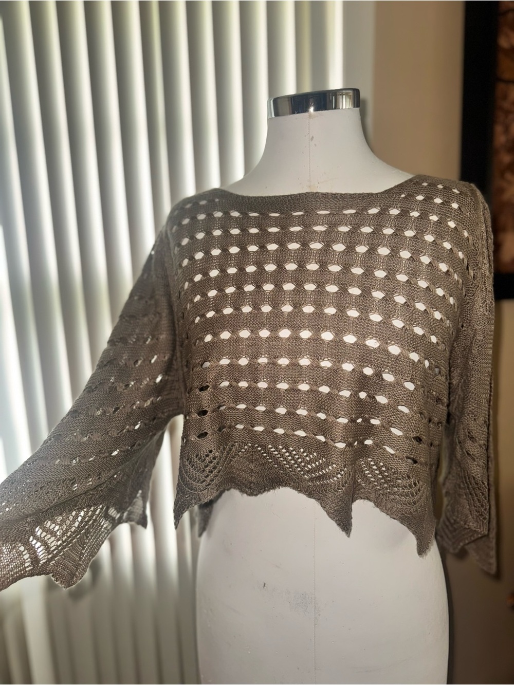 Forest fairy crotchet poncho like top
